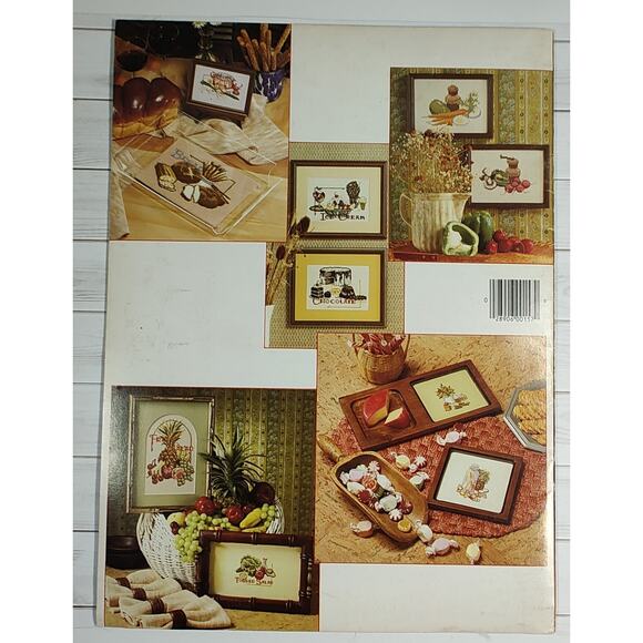 Leisure Arts Kitchen Stitchin Cross Stitch Patterns Strawberry, Lemon, Apple Pie - Picture 2 of 11